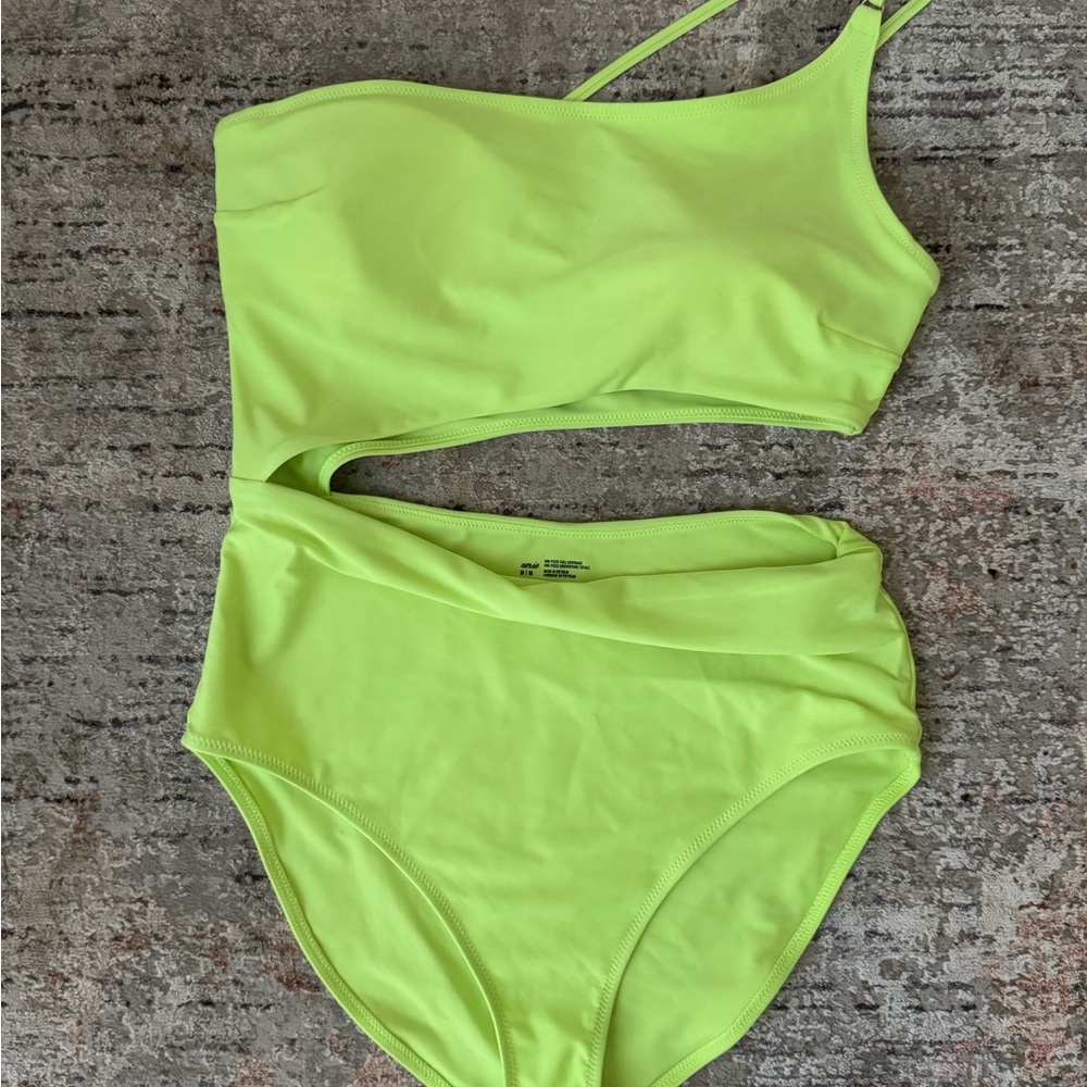 Aerie Glow Bug One-Shoulder Swimsuit